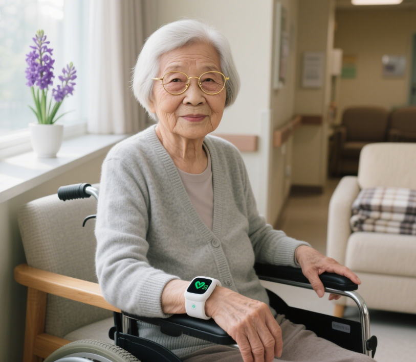 养老院健康监测与定位手环让关爱永不掉线