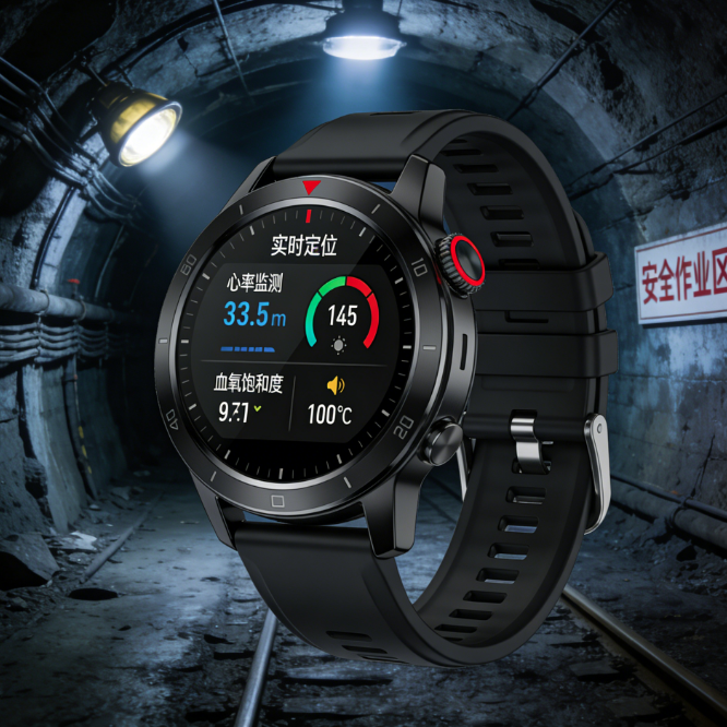 煤矿定位智能健康监测手表,UWB高精度定位+多体征监测